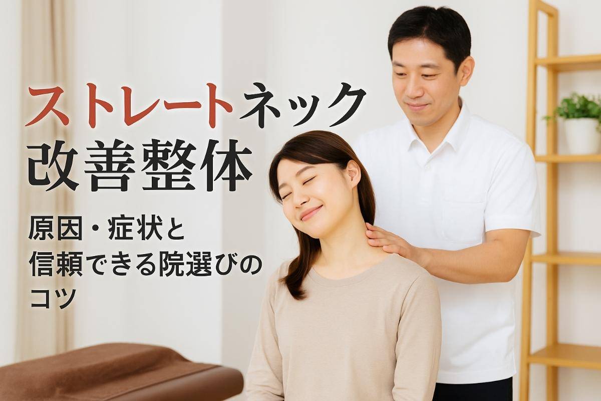 整体でストレートネックを根本改善！原因・症状や信頼できる院選びのポイント