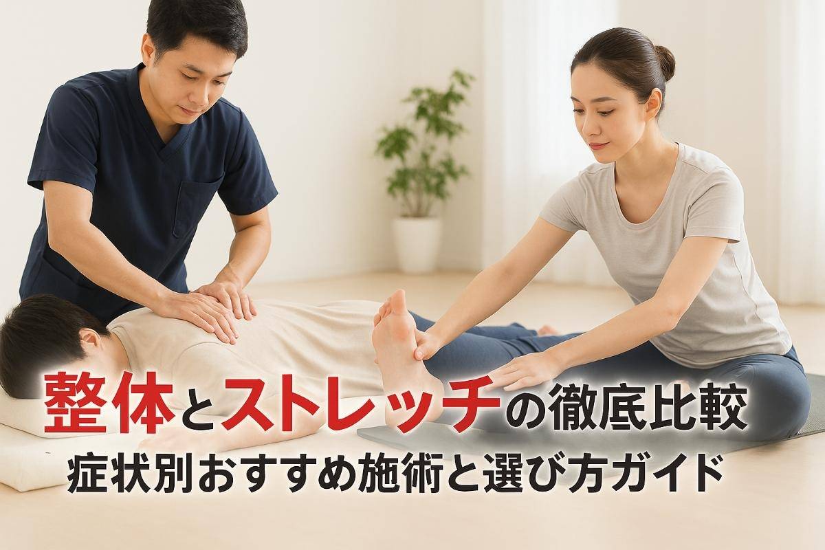 整体とストレッチの違いと効果を徹底比較｜症状別おすすめ施術と選び方ガイド