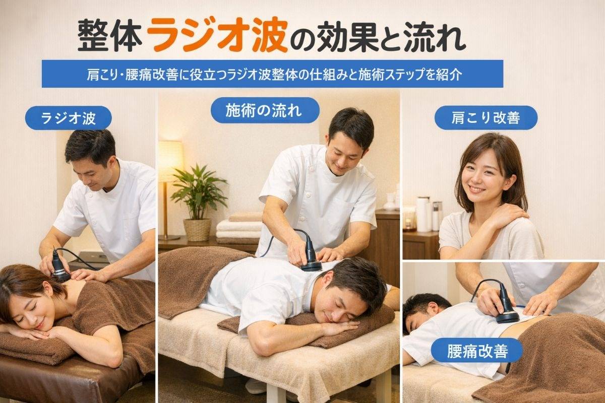 整体のラジオ波の効果と施術流れを徹底解説！肩こりや腰痛改善から料金相場まで完全ガイド